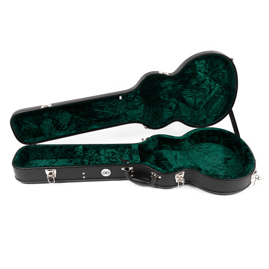 Allen Eden Black Hard Shell Guitar Case for Arch Top Les Paul Styles