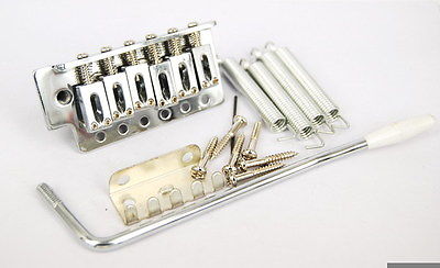 Vintage 6 Screw Type Guitar Tremolo Bridge Chrome