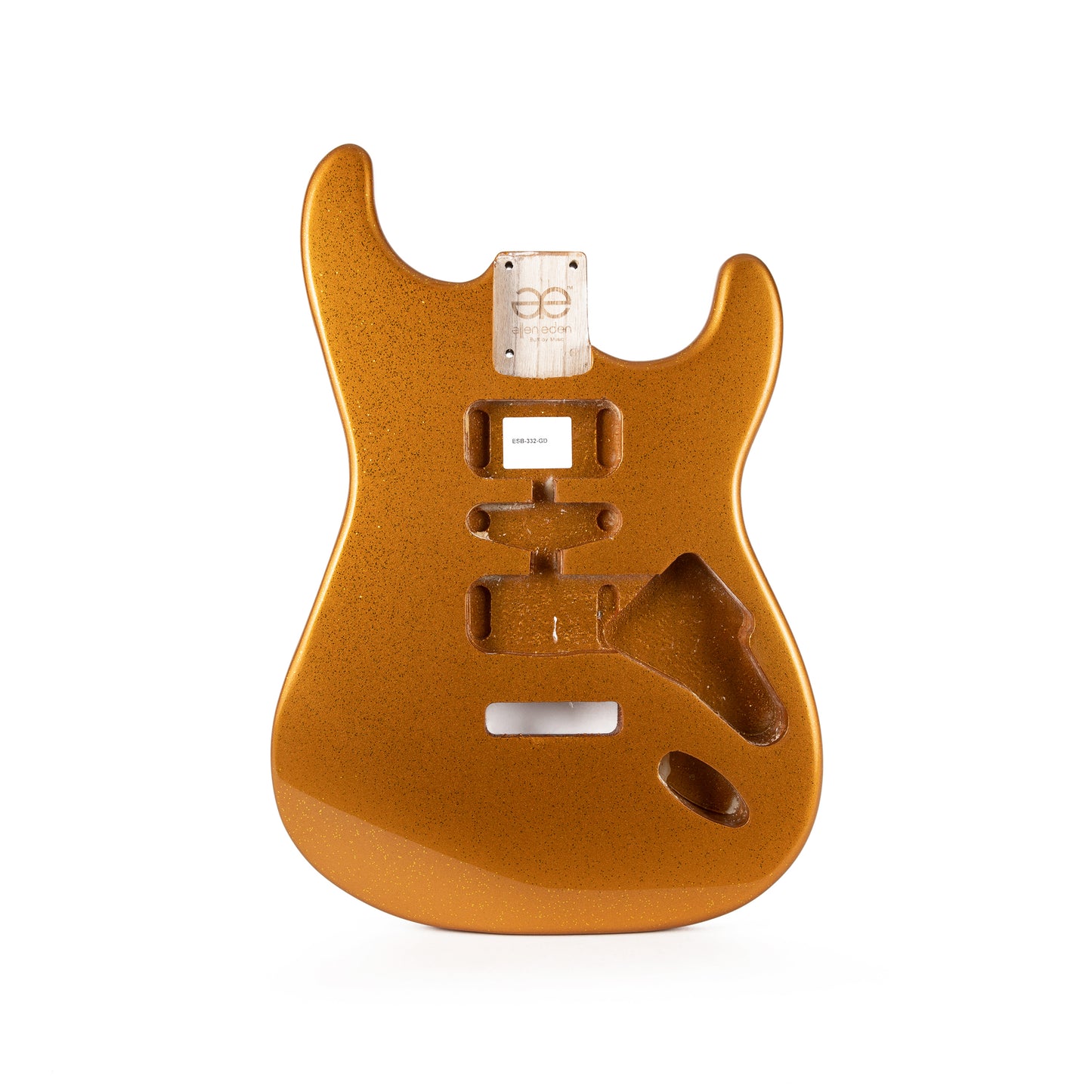 AE Guitars® S-Style Paulownia Replacement Guitar Body Gold Flake