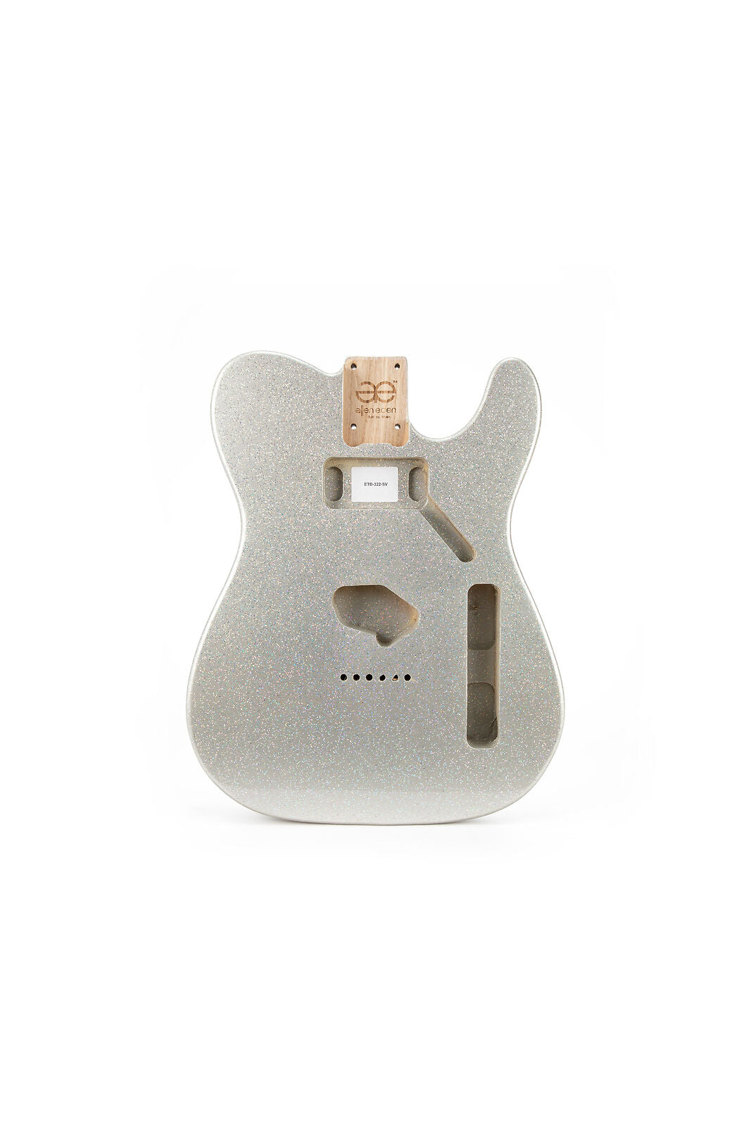 AE Guitars® T-Style Paulownia Replacement Guitar Body Silver Variant